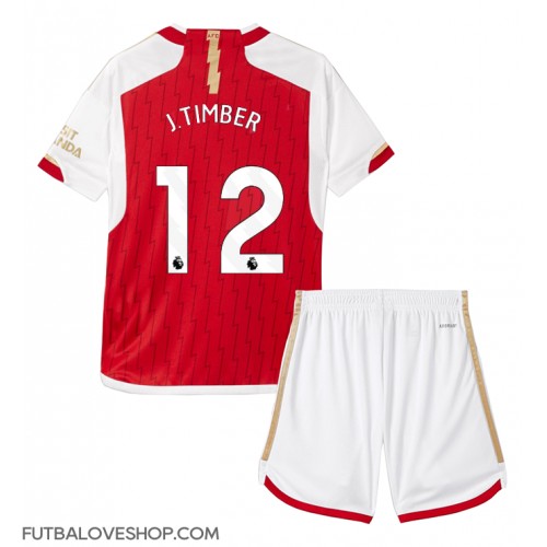 Dres Arsenal Jurrien Timber #12 Domáci pre deti 2023-24 Krátky Rukáv (+ trenírky)